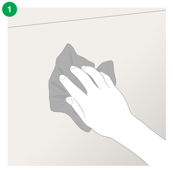 How to Install Vinyl Lettering Step 1