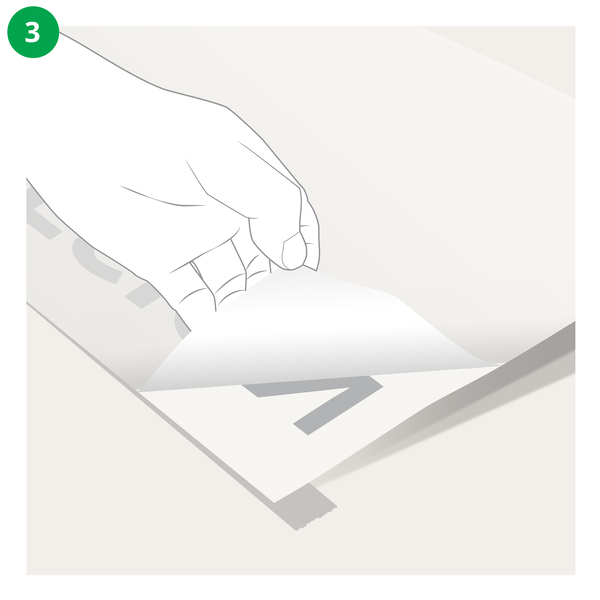 How to Install Vinyl Lettering Step 3