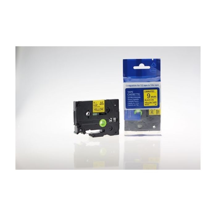 TZ621-Brother TZ-621 NOIR/JAUNE 9mm compatible