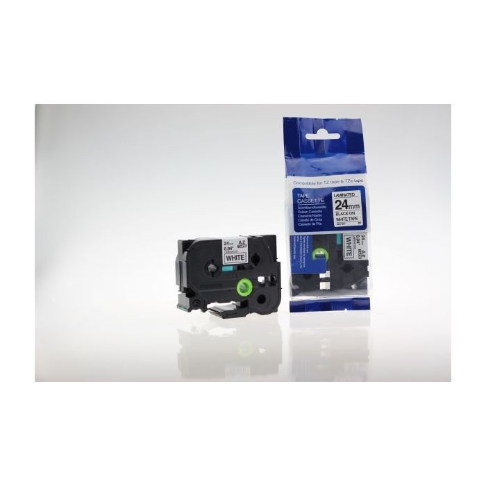Compatible TZ251-Brother TZ-251 NOIR / BLANC 24 mm