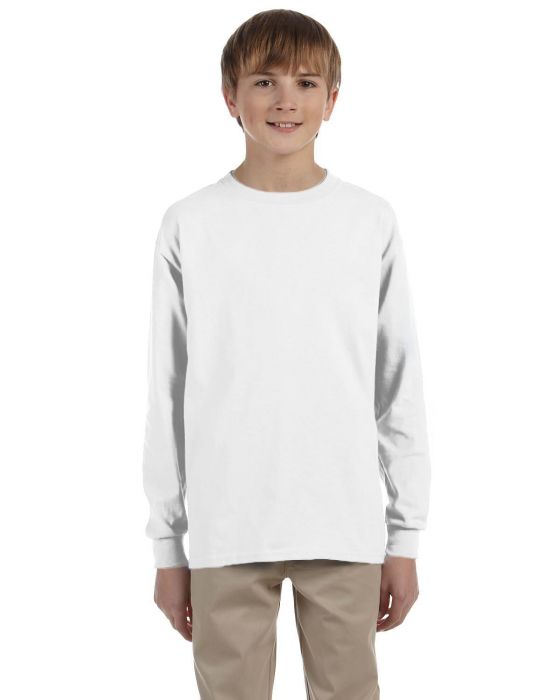 Gildan Youth Ultra Cotton 10 oz / lin. yd. T-shirt à manches longues | G240B
