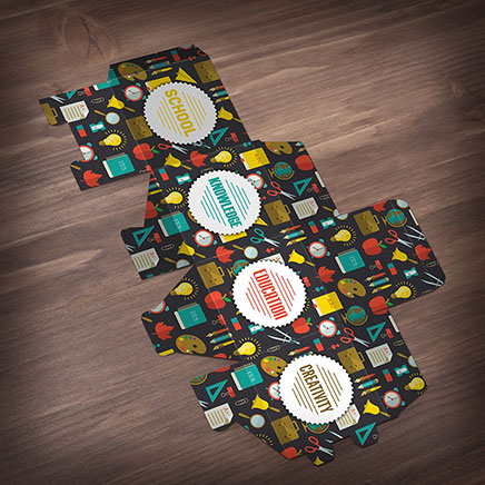 Boîtes majestueuses imprimées et découpées