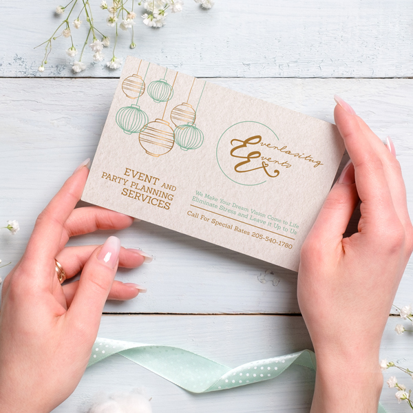 Cartes postales en papier perlé