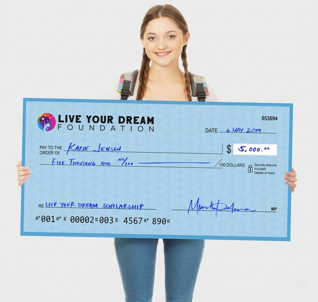 Chèque géant personnalisé