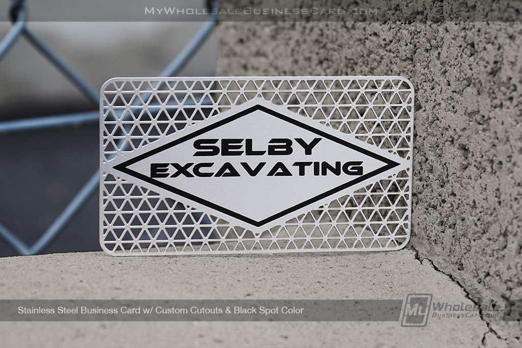 Cartes de visite en acier inoxydable
