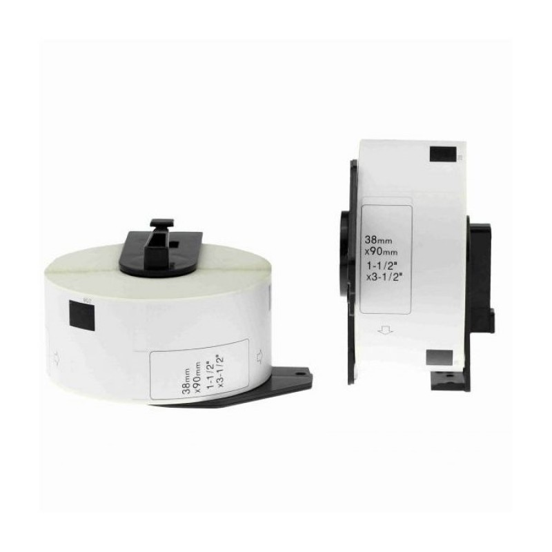 Compatible avec DK1208-Brother DK1208 - 38 mm * 90 mm * 400 Utiquettes