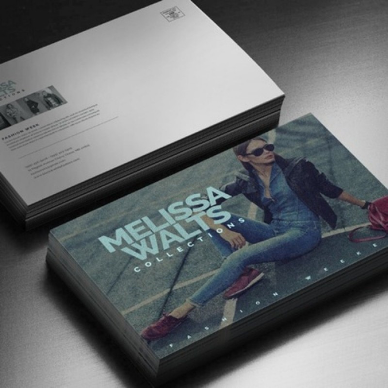 Cartes d'affaires laminées matt