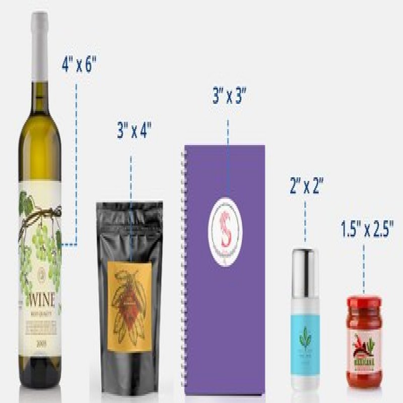 Autocollants en papier personnalisés coupés à la taille