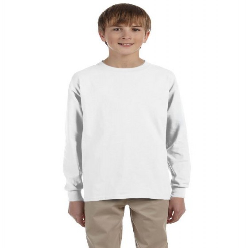 Gildan Youth Ultra Cotton 10 oz / lin. yd. T-shirt à manches longues | G240B