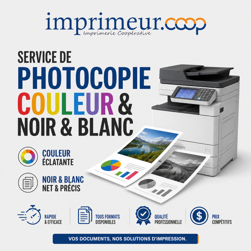 Montréal Service de photocopies couleur et copies N&B