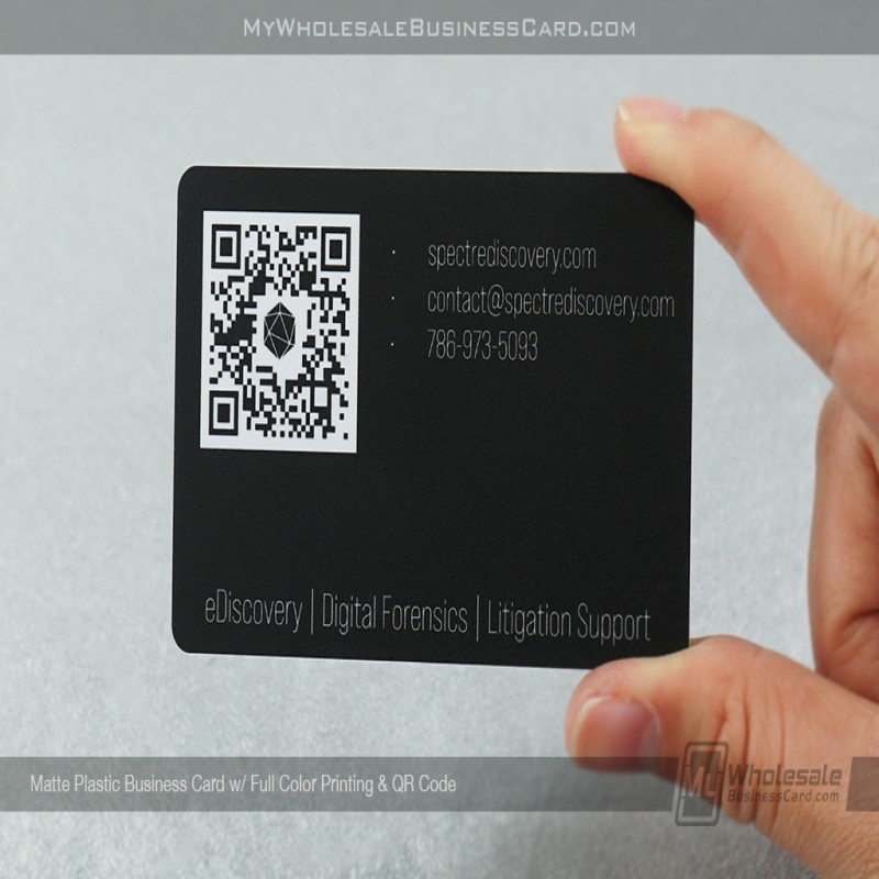 Cartes de visite en plastique rapides