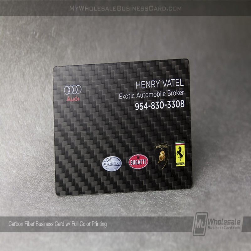 Cartes de visite en fibre de carbone