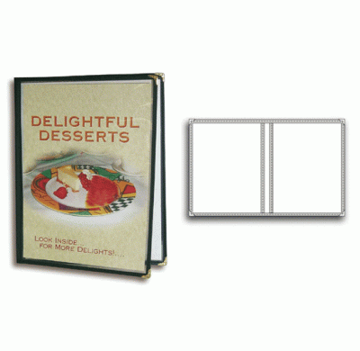 Couverture de menu claire 8,5 x 11