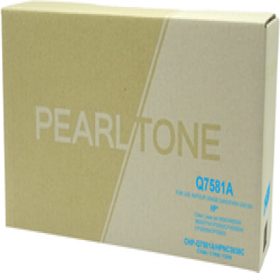 Cartouche de toner HP Q7581A cyan – compatible