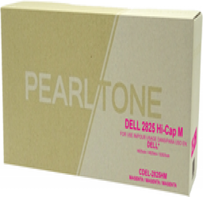 Cartouche de toner Dell 2825MHC magenta, haut rendement – compatible
