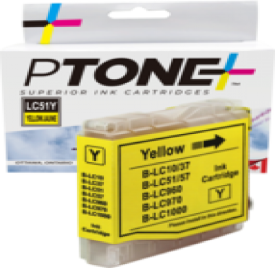 Cartouche d’encre Brother LC51 jaune – compatible premium