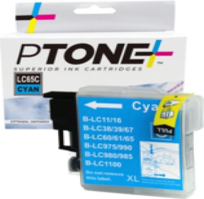 Cartouche d’encre Brother LC65 cyan – compatible premium