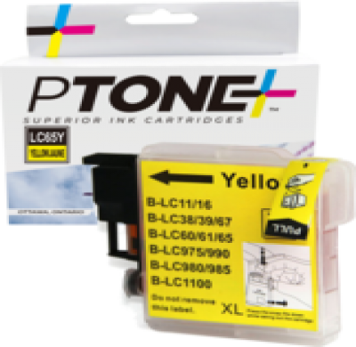 Cartouche d’encre Brother LC65 jaune – compatible premium