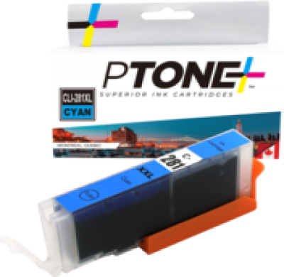 Cartouche d’encre Canon CLI-281XL cyan – compatible premium