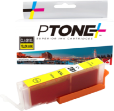 Cartouche d’encre Canon CLI-281XL jaune – compatible premium