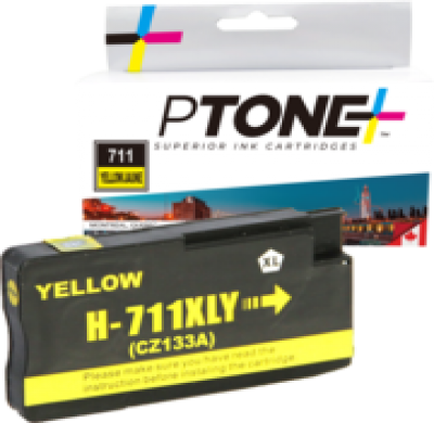Cartouche d’encre HP 711 (CZ132A) jaune – compatible premium