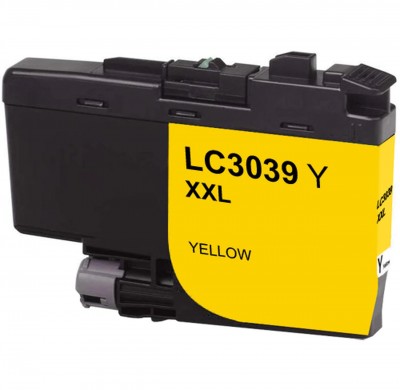 Cartouche d’encre Brother LC3039 jaune – compatible premium