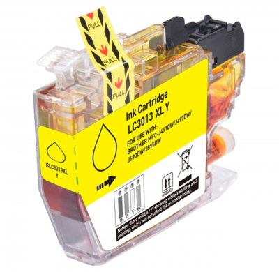 Cartouche d’encre Brother LC3013 jaune – compatible