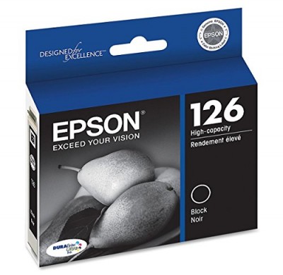Cartouche d’encre Epson 126 noir, haut rendement – compatible premium