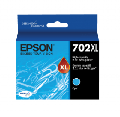 Cartouche d’encre Epson 702XL cyan – compatible premium