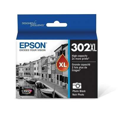 Cartouche d’encre Epson 302XL noir photo – compatible premium