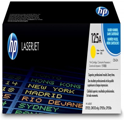 Cartouche de toner HP CB542A jaune, jumbo – compatible