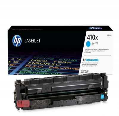 Cartouche de toner HP 410X (CF411X) cyan, haut rendement – compatible premium