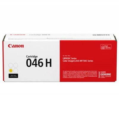Cartouche de toner Canon 046H jaune, haut rendement – compatible premium