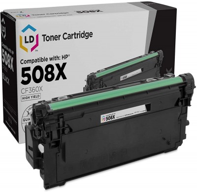 Cartouche de toner HP 508X (CF360X) noir, haut rendement – compatible premium