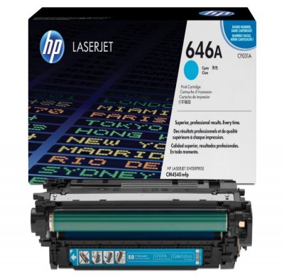 Cartouche de toner HP 646A (CF031A) cyan – compatible