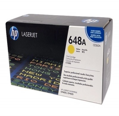 Cartouche de toner HP 648A (CE262A) jaune – compatible premium