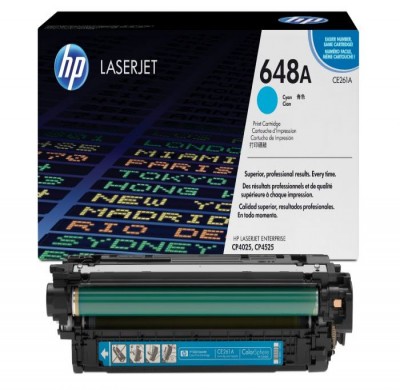 Cartouche de toner HP 648A (CE261A) cyan – compatible premium