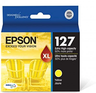 Cartouche d’encre Epson 127 jaune, très haut rendement – compatible premium
