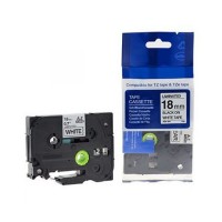 Compatible TZ241-Brother TZ-241 NOIR / BLANC 18 mm_1