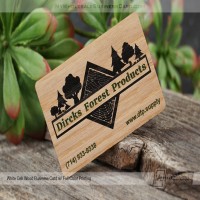 Cartes de visite en bois de chêne blanc_1