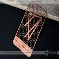 Cartes de visite en métal finition cuivre_1