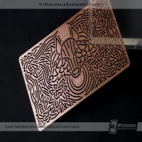 Cartes de visite en métal finition cuivre_2
